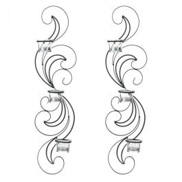 WISP CANDLE SCONCE SET